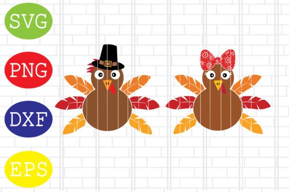 Cute Turkey Svg for Fall Graphics and Crafts