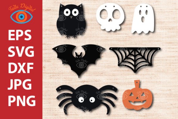 Haunted Elegance: Halloween Garland Bundle Design for Branding