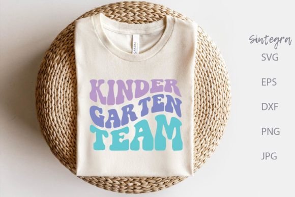 Kindergarten Team SVG Cut File: A Graphic for Playful Branding