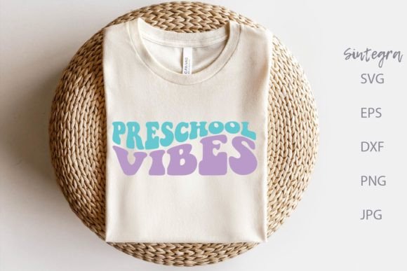 Preschool Vibes SVG Cut File: A Graphic Asset for Playful Branding
