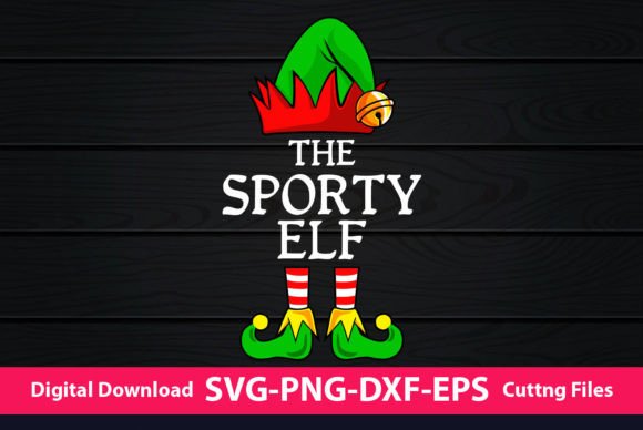The Sporty Elf Graphics for Crafts and Web Design